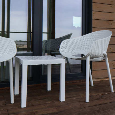 Комплект 2 стула Siesta Sky Pro + Стол Siesta Ocean Side Table - White2
