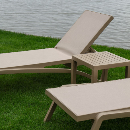 Комплект 2 шезлонга Siesta Pacific + Стол Siesta Ocean Side Table - Taupe2