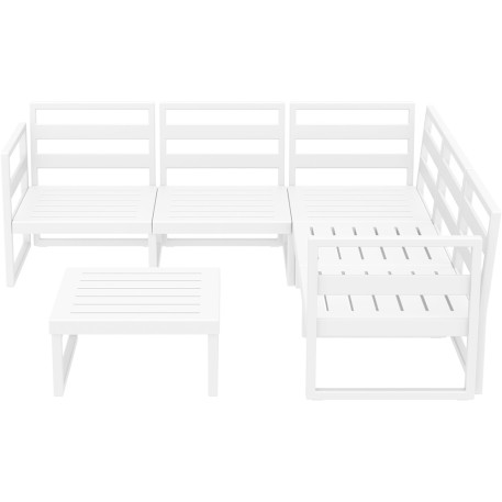 Комплект мебели для террасы Siesta Mykonos Lounge Corner Set White Белый 5