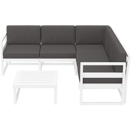 Комплект мебели для террасы Siesta Mykonos Lounge Corner Set White Белый 4