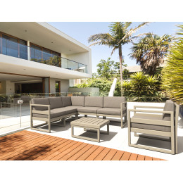 Комплект мебели для террасы Siesta Mykonos Lounge Corner Set Taupe Бежевый