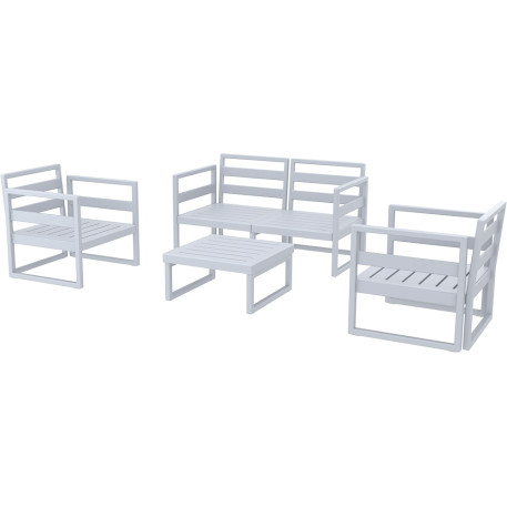 Комплект мебели для террасы Siesta Mykonos Lounge Set Gray Серый8