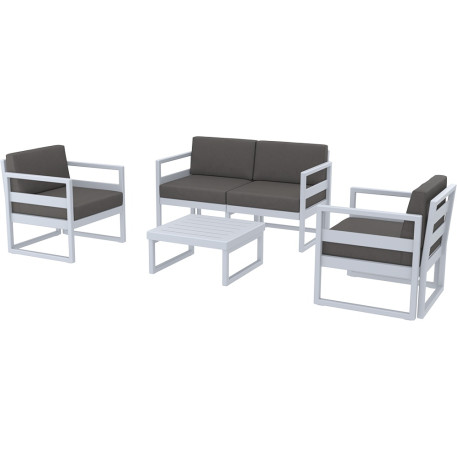 Комплект мебели для террасы Siesta Mykonos Lounge Set Gray Серый1