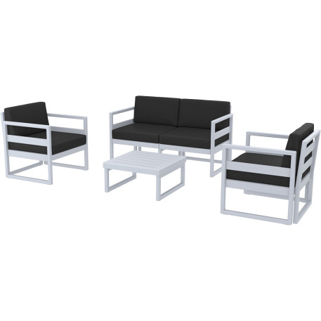 Комплект мебели для террасы Siesta Mykonos Lounge Set Gray Серый2