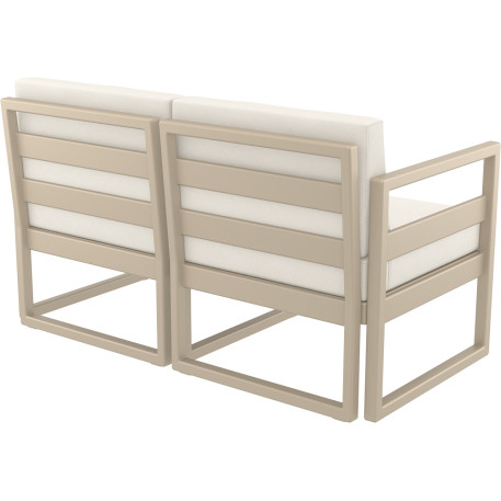 Комплект мебели для террасы Siesta Mykonos Lounge Set Taupe Бежевый5