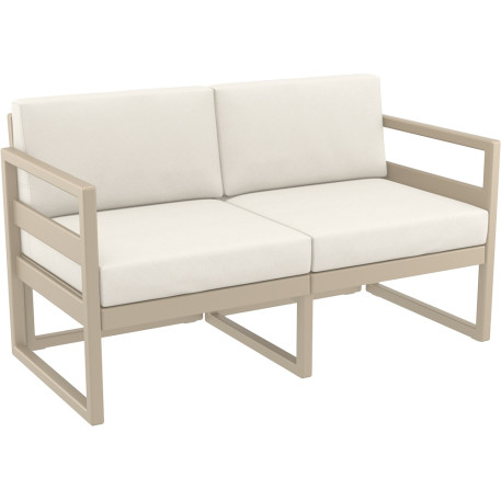 Комплект мебели для террасы Siesta Mykonos Lounge Set Taupe Бежевый3