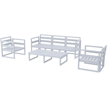 Комплект мебели для террасы Siesta Mykonos Lounge Set XL Gray Серый11
