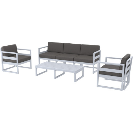 Комплект мебели для террасы Siesta Mykonos Lounge Set XL Gray Серый1