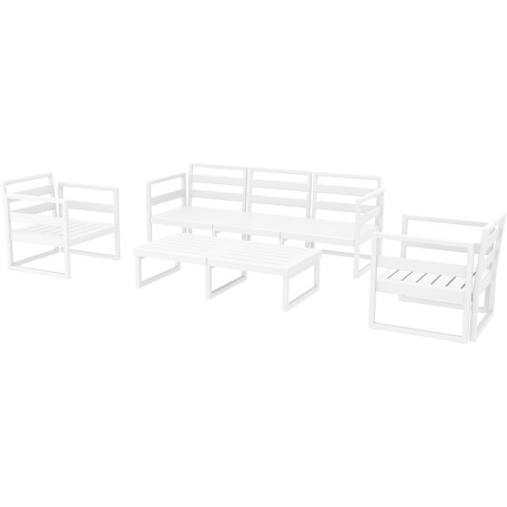 Комплект мебели для террасы Siesta Mykonos Lounge Set XL White Белый9