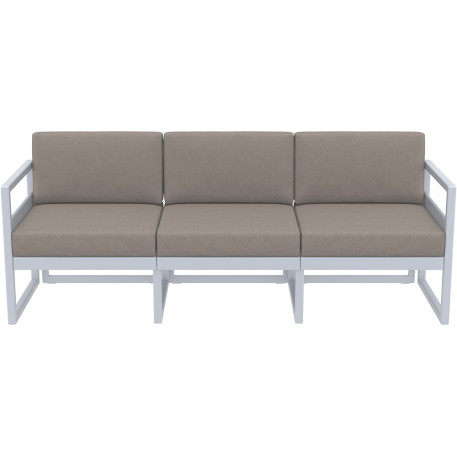 Комплект мебели для террасы Siesta Mykonos Lounge Set XL Gray Серый8