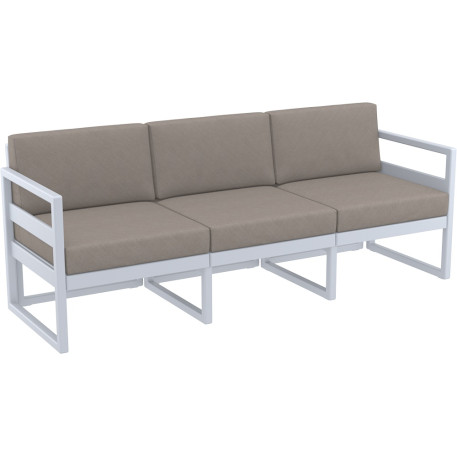 Комплект мебели для террасы Siesta Mykonos Lounge Set XL Gray Серый7