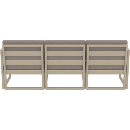 Комплект мебели для террасы Siesta Mykonos Lounge Set XL Taupe Бежевый9