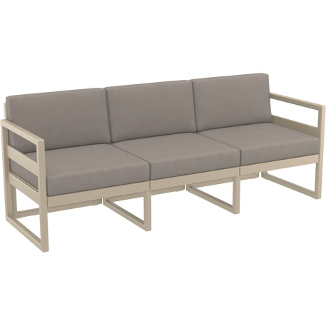 Комплект мебели для террасы Siesta Mykonos Lounge Set XL Taupe Бежевый5