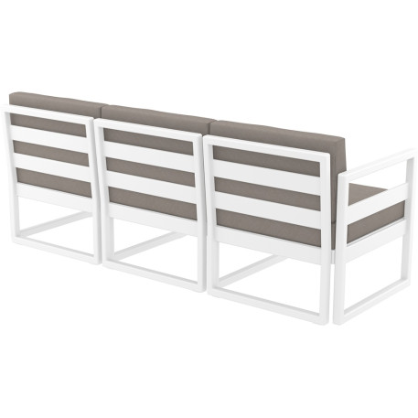Комплект мебели для террасы Siesta Mykonos Lounge Set XL White Белый8