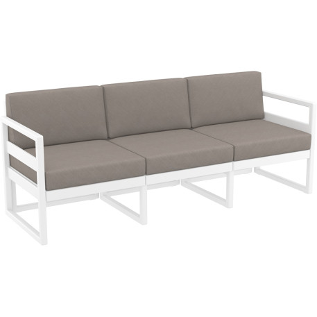 Комплект мебели для террасы Siesta Mykonos Lounge Set XL White Белый3
