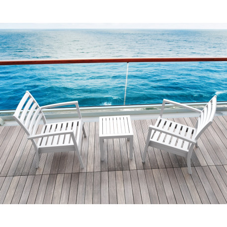 Стол для шезлонга Siesta Ocean Side Table White7