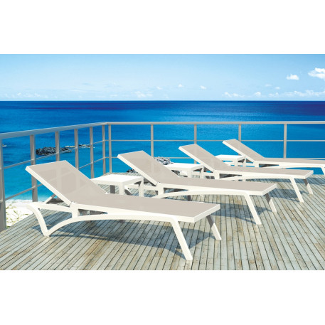 Стол для шезлонга Siesta Ocean Side Table White9
