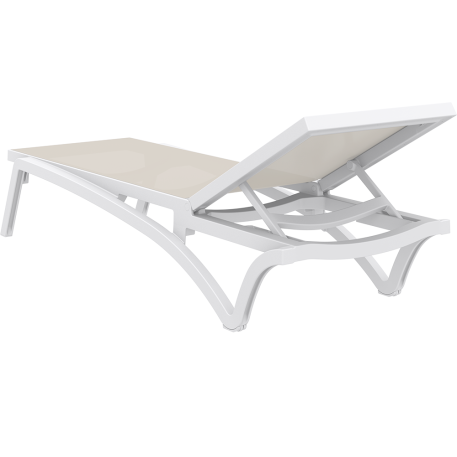 Комплект 2 шезлонга Siesta Pacific + Стол Siesta Ocean Side Table - White Taupe4
