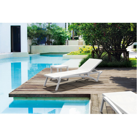 Шезлонг Siesta Pacific White White5