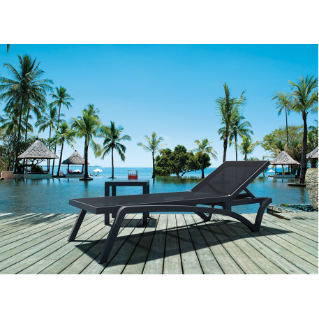 Шезлонг Siesta Pacific Black Black8