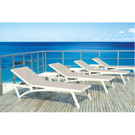Шезлонг Siesta Pacific White Taupe7