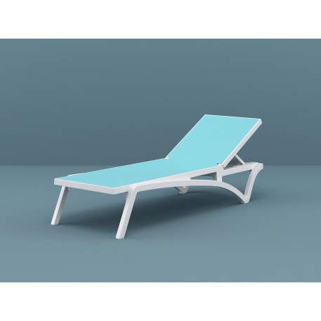 Шезлонг Siesta Pacific White Turqouise6