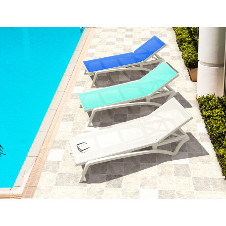 Шезлонг Siesta Pacific White Blue6