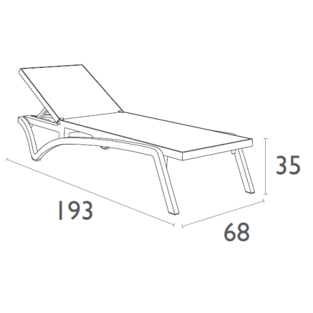Комплект 2 шезлонга Siesta Pacific + Стол Siesta Ocean Side Table - Dark Grey11