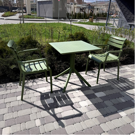 Комплект мебели для кафе Siesta Paris with Sky 70 Olive Green1
