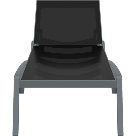 Шезлонг Siesta Pacific Dark Grey Black2