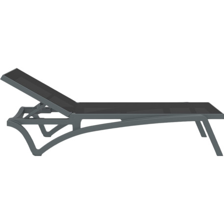 Шезлонг Siesta Pacific Dark Grey Black1