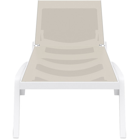 Шезлонг Siesta Pacific White Taupe2