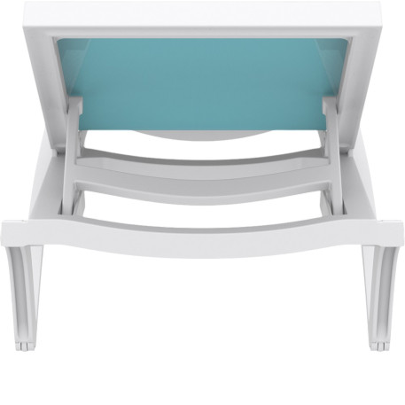 Шезлонг Siesta Pacific White Turqouise4