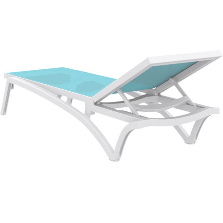 Шезлонг Siesta Pacific White Turqouise3