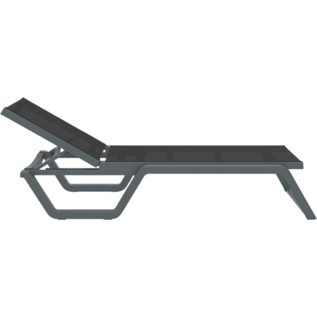 Шезлонг Siesta Rio Dark Grey Black1