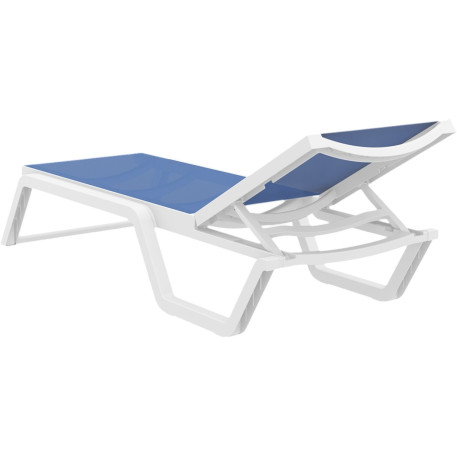 Шезлонг Siesta Rio White Blue3