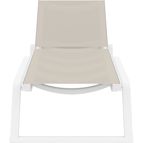 Шезлонг Siesta Rio White Taupe2