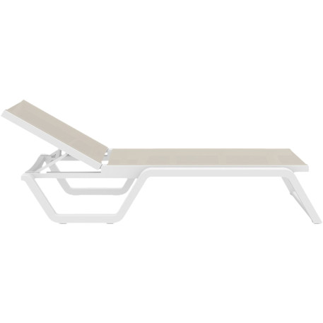 Шезлонг Siesta Rio White Taupe1