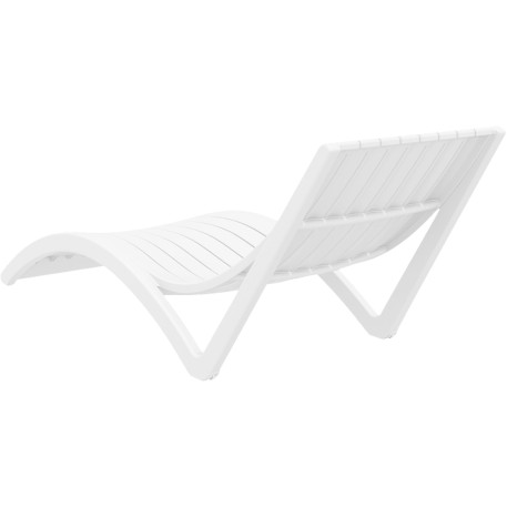 Шезлонг Siesta Slim White3