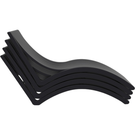 Шезлонг Siesta Slim Black5