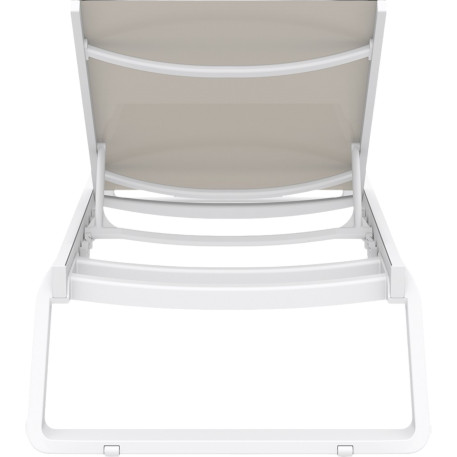 Шезлонг Siesta Tropic White Taupe2