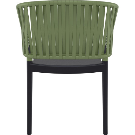 Стул Siesta Portofino Armchair Black Olive Green4