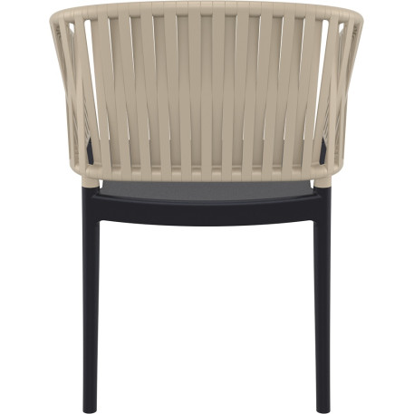 Стул Siesta Portofino Armchair Black Taupe4