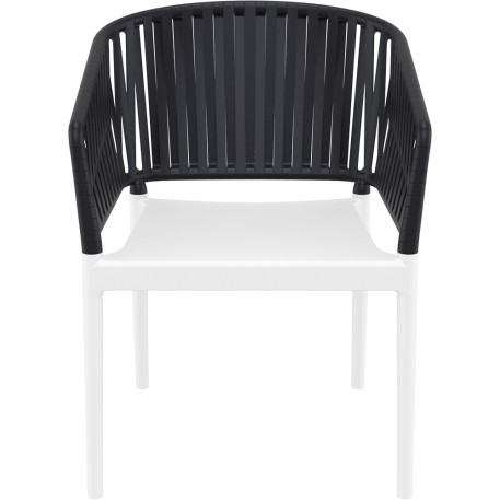 Стул Siesta Portofino Armchair White Black2