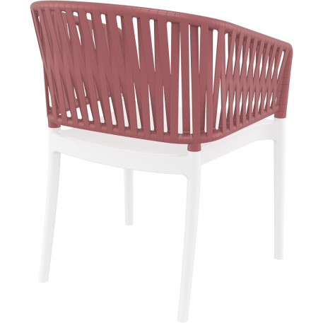 Стул Siesta Portofino Armchair White Marsala3