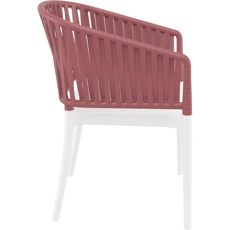 Стул Siesta Portofino Armchair White Marsala1