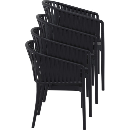 Стул Siesta Portofino Armchair Black7