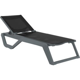 Шезлонг Siesta Rio Pro Dark Grey Black