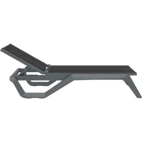 Шезлонг Siesta Rio Pro Dark Grey Black1