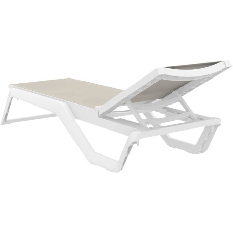 Шезлонг Siesta Rio Pro White Taupe3